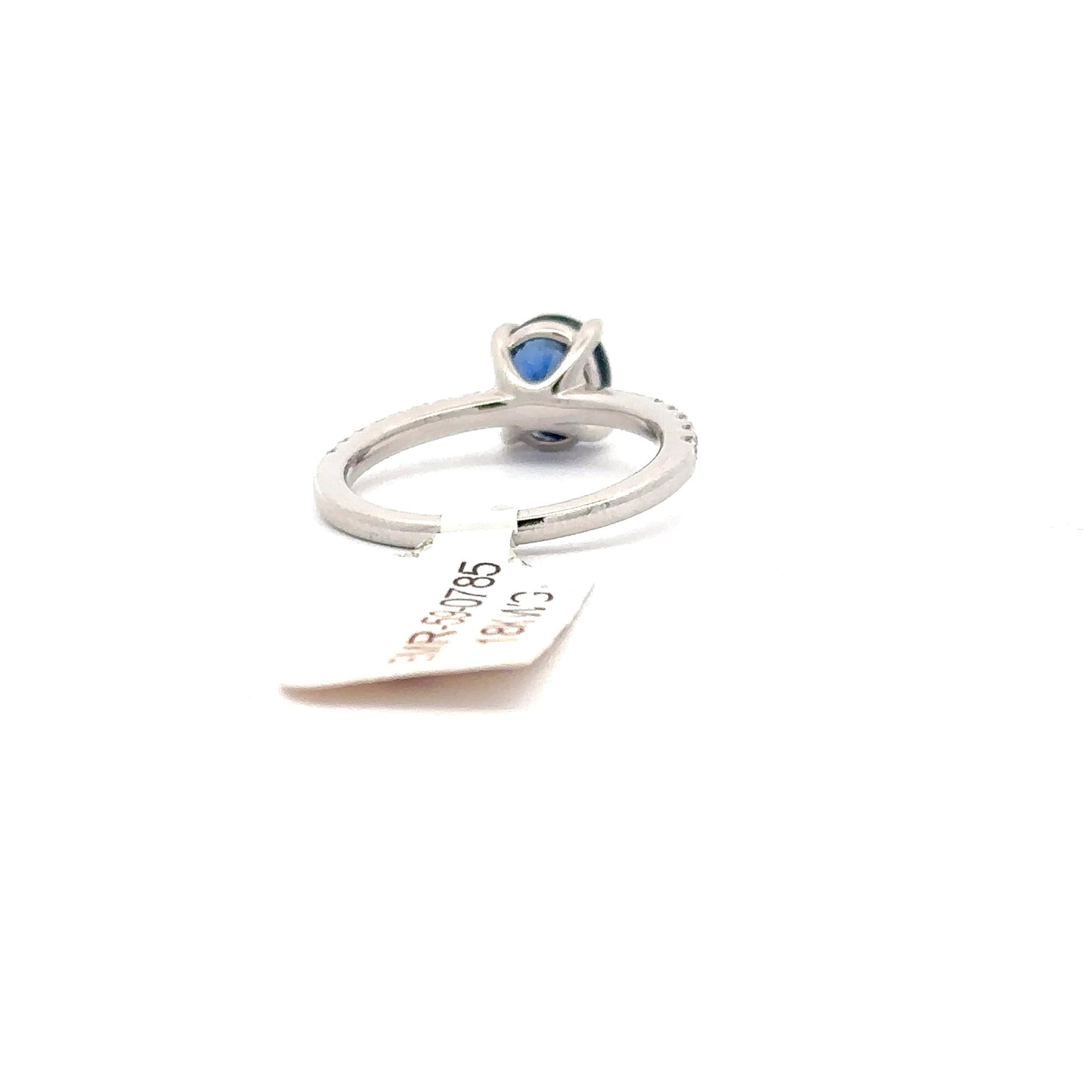 Oval Blue Sapphire Solitaire Ring