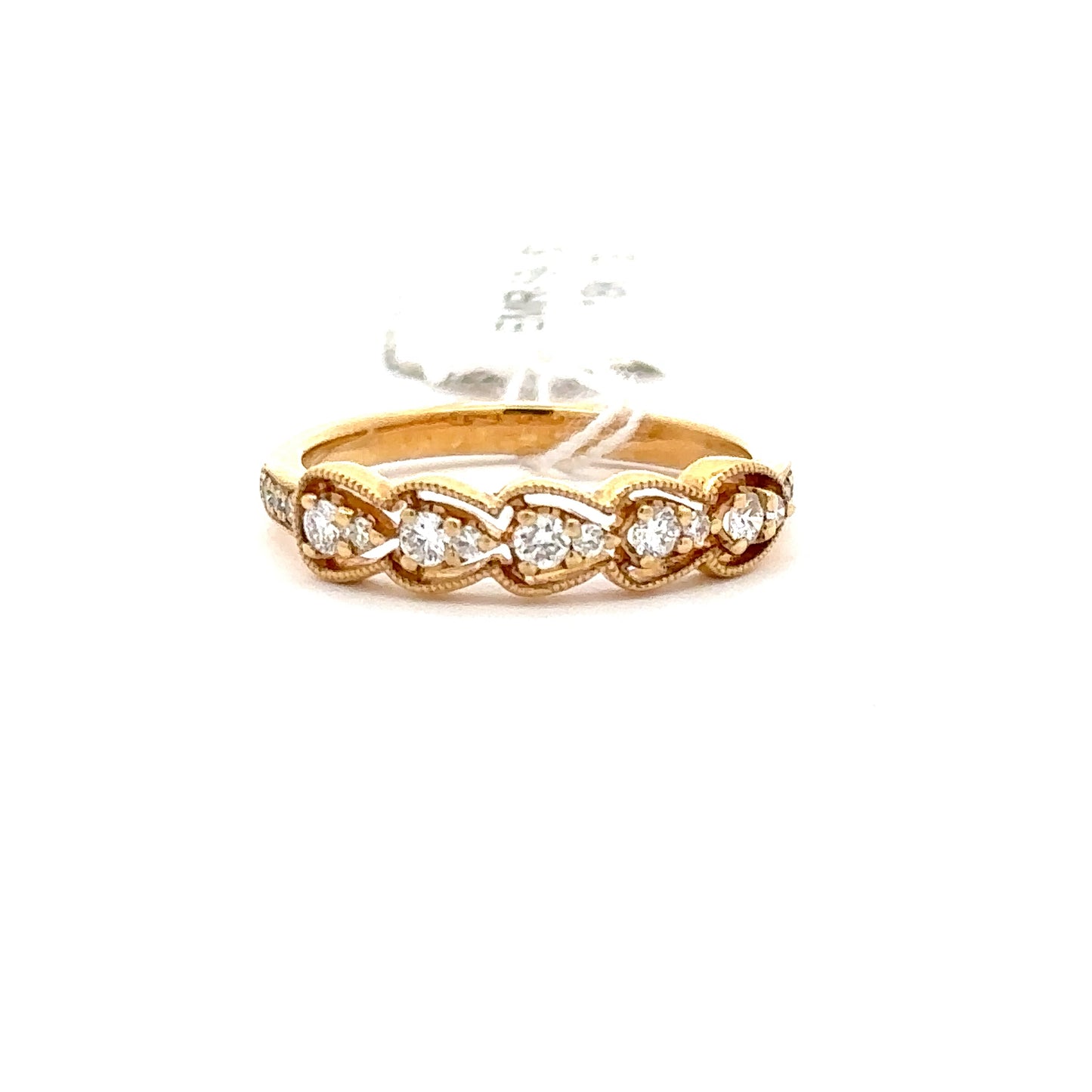 0.34 ctw Natural Diamond Ring | 18k Yellow Gold