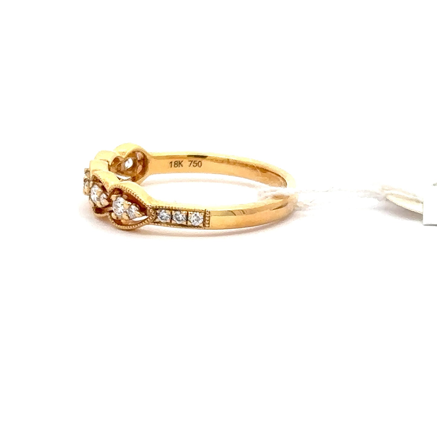 0.34 ctw Natural Diamond Ring | 18k Yellow Gold