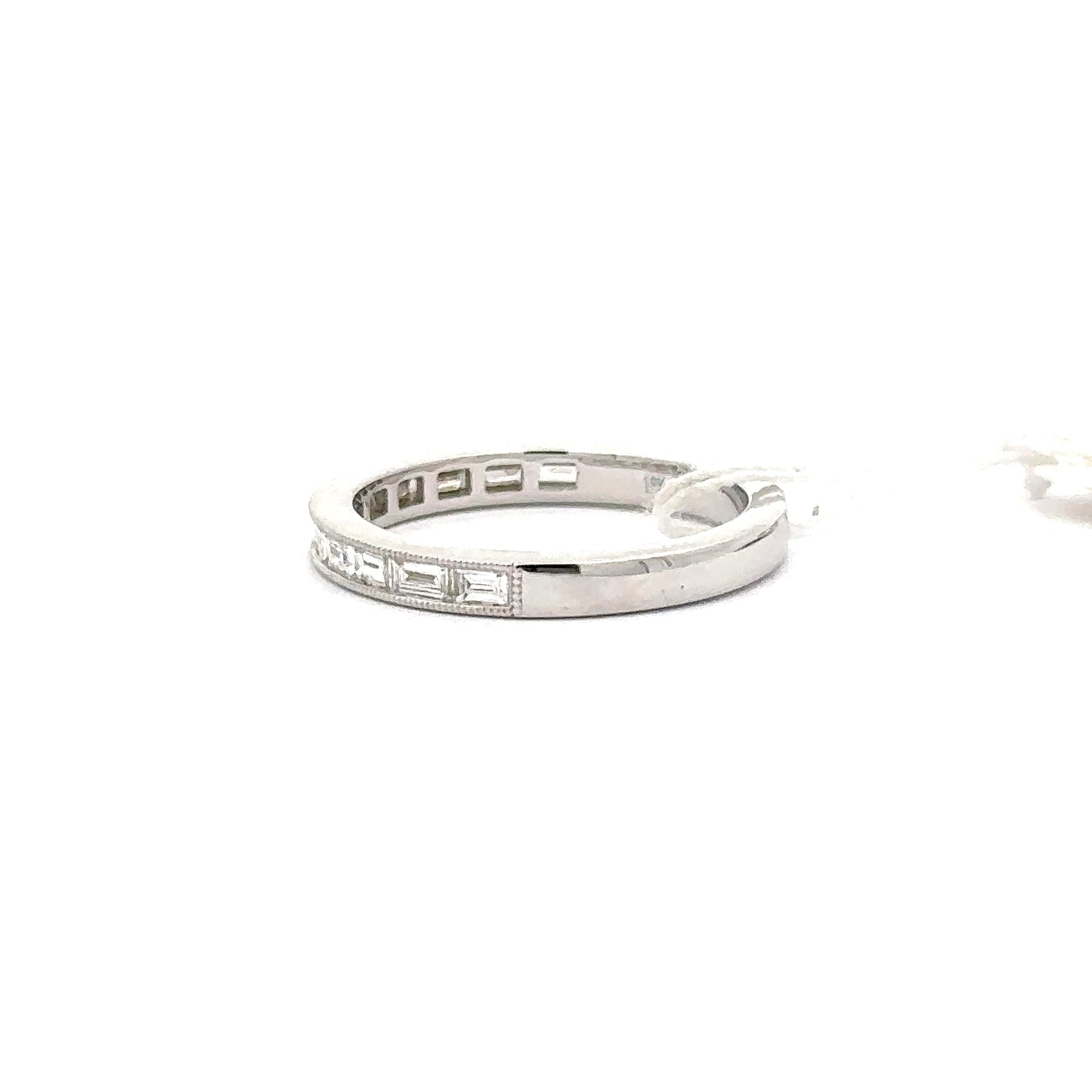 18k White Gold Baguette diamond Ring