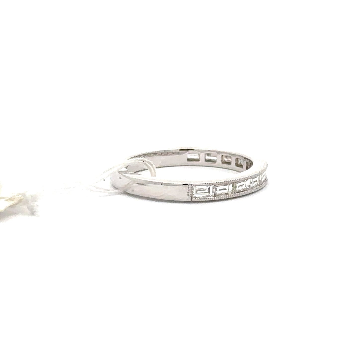 18k White Gold Baguette diamond Ring