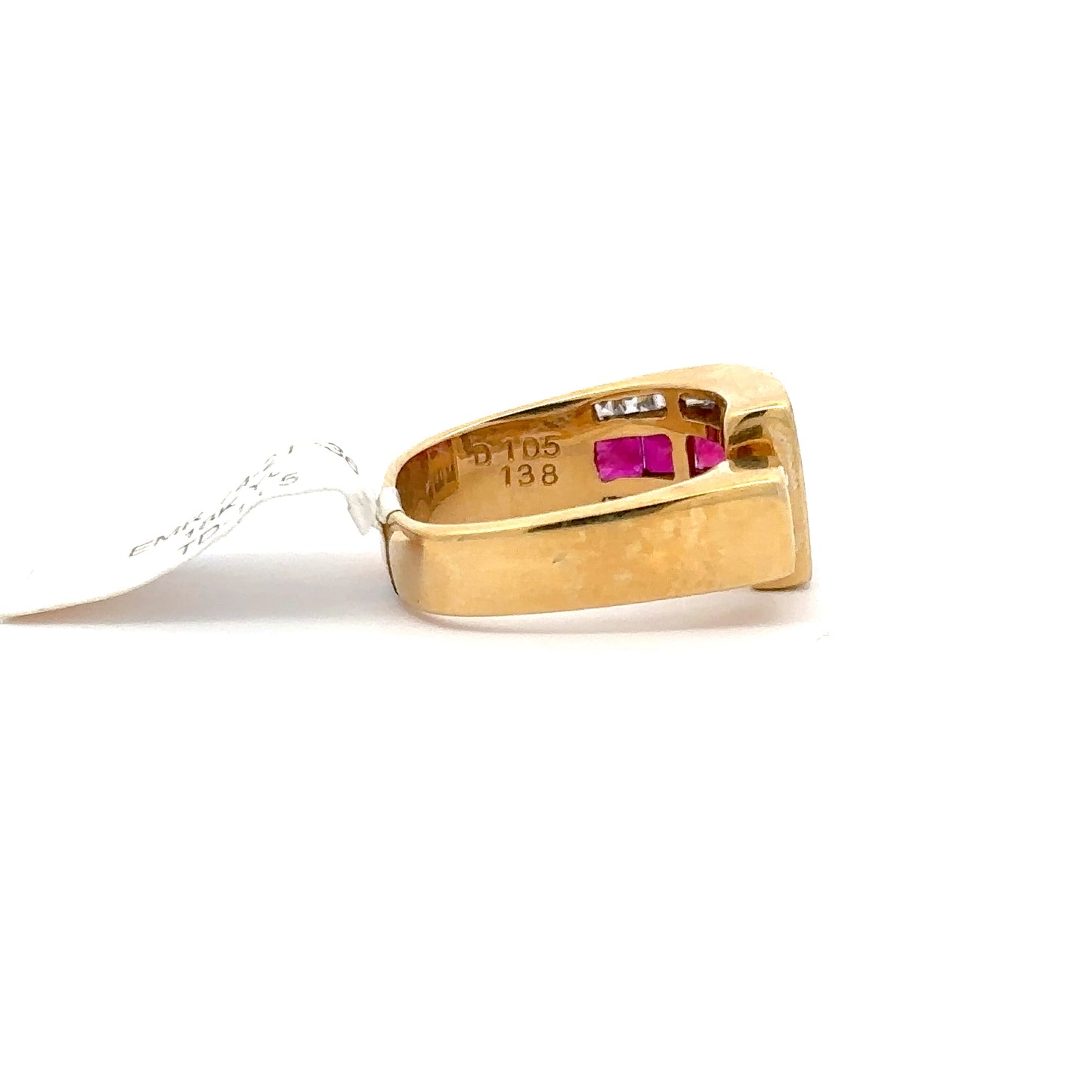 1.38ct Natural Ruby Diamonds & 1.05ct Natural Diamonds Ring | 18K YG