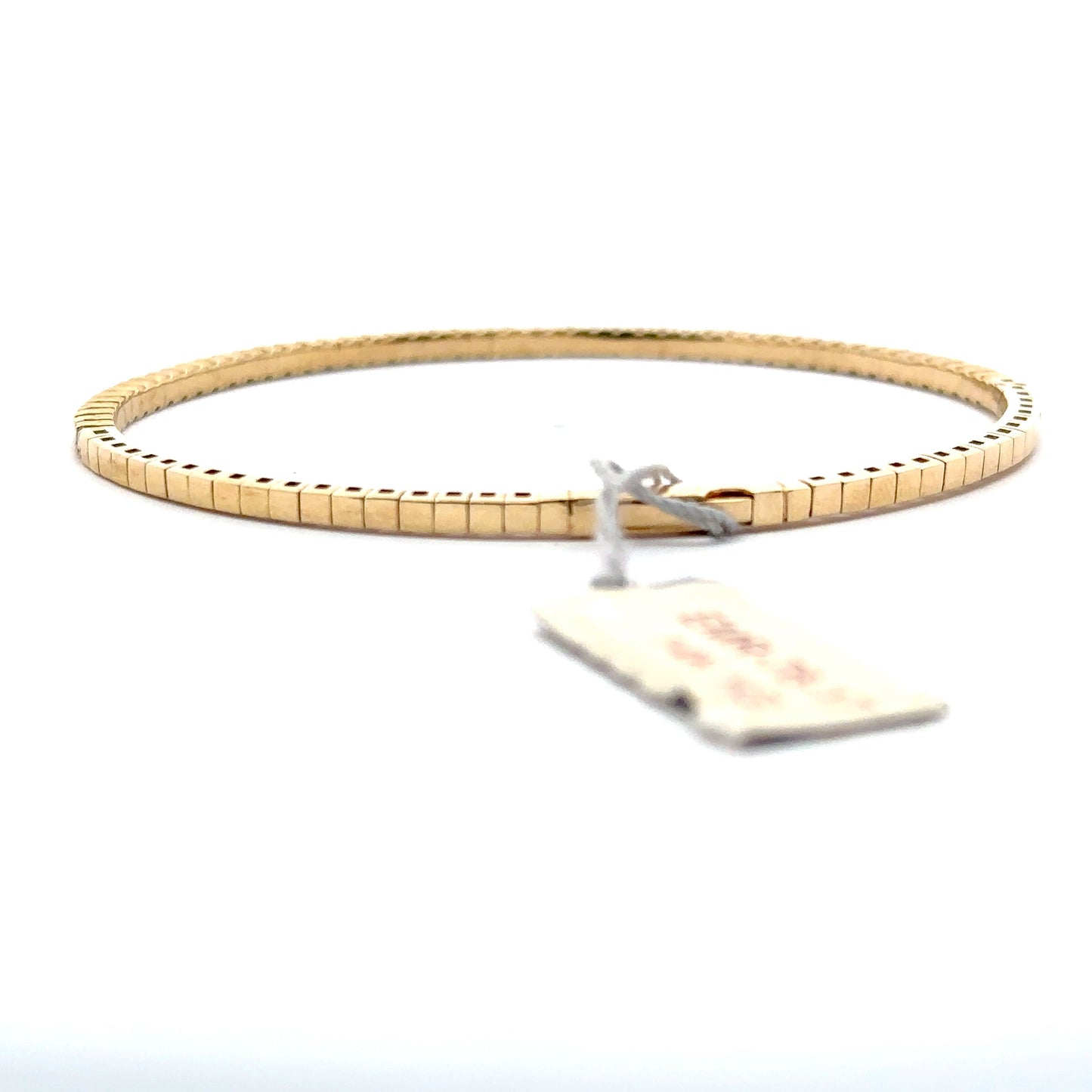 1.02 ctw Flexible Bangle | 14k Yellow Gold.