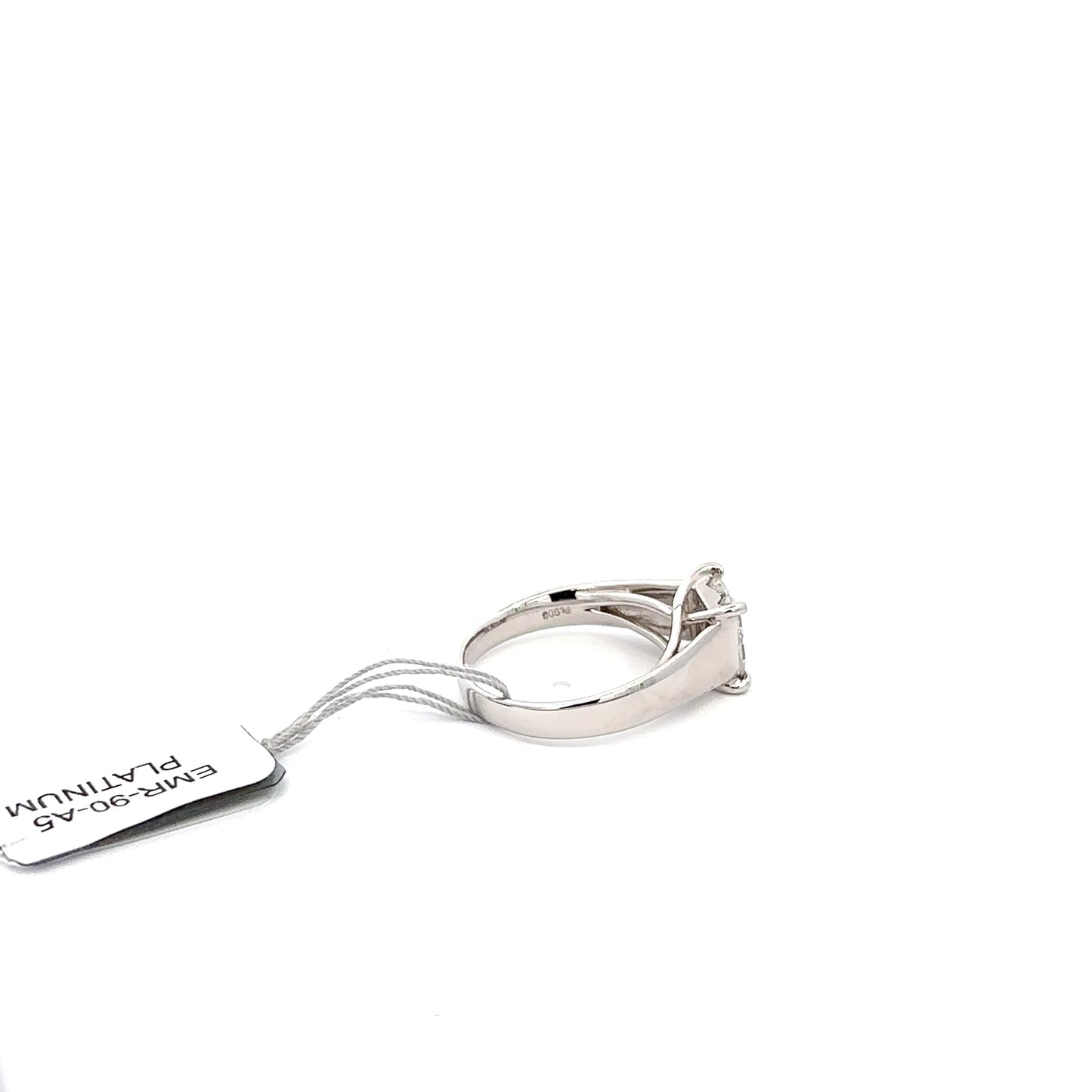 0.79ct Total Natural Princess Cut Diamond Ring | PLATINUM