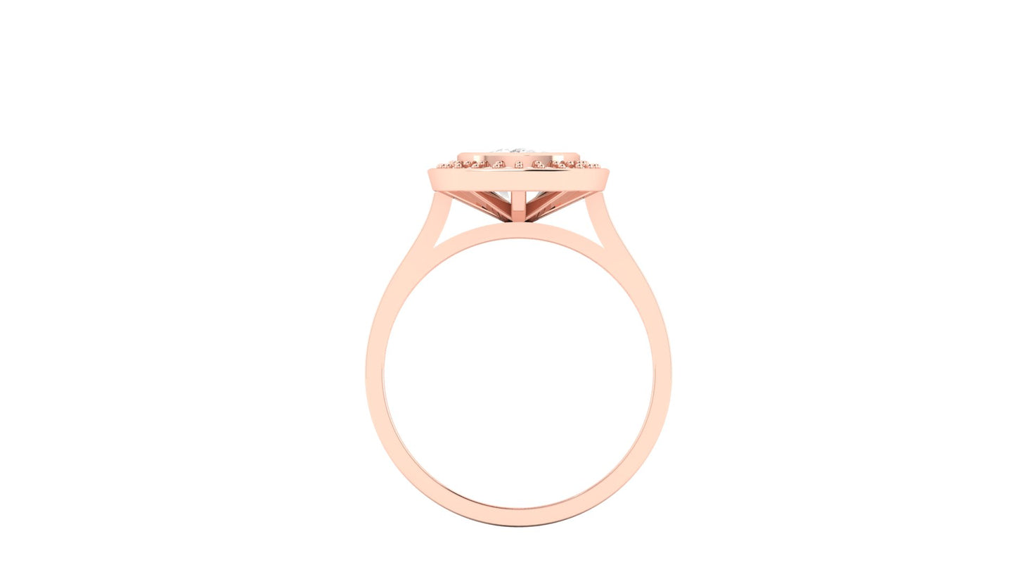 2.10 ct Cushion Cut Center Lab Grown Diamond | Color: E | Clarity: VVS | 0.50 ct Lab-Grown Side Diamonds | Halo Ring.