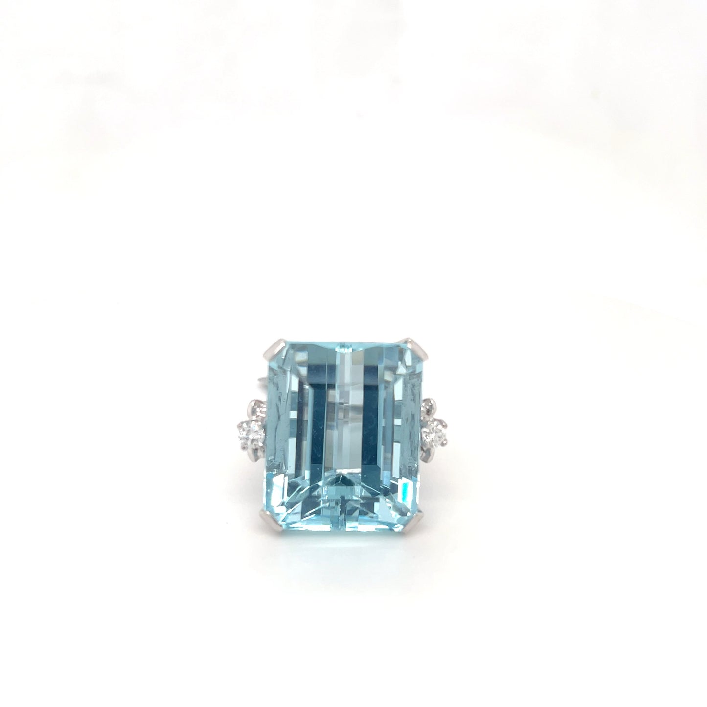 Aquamarine Solitaire Ring