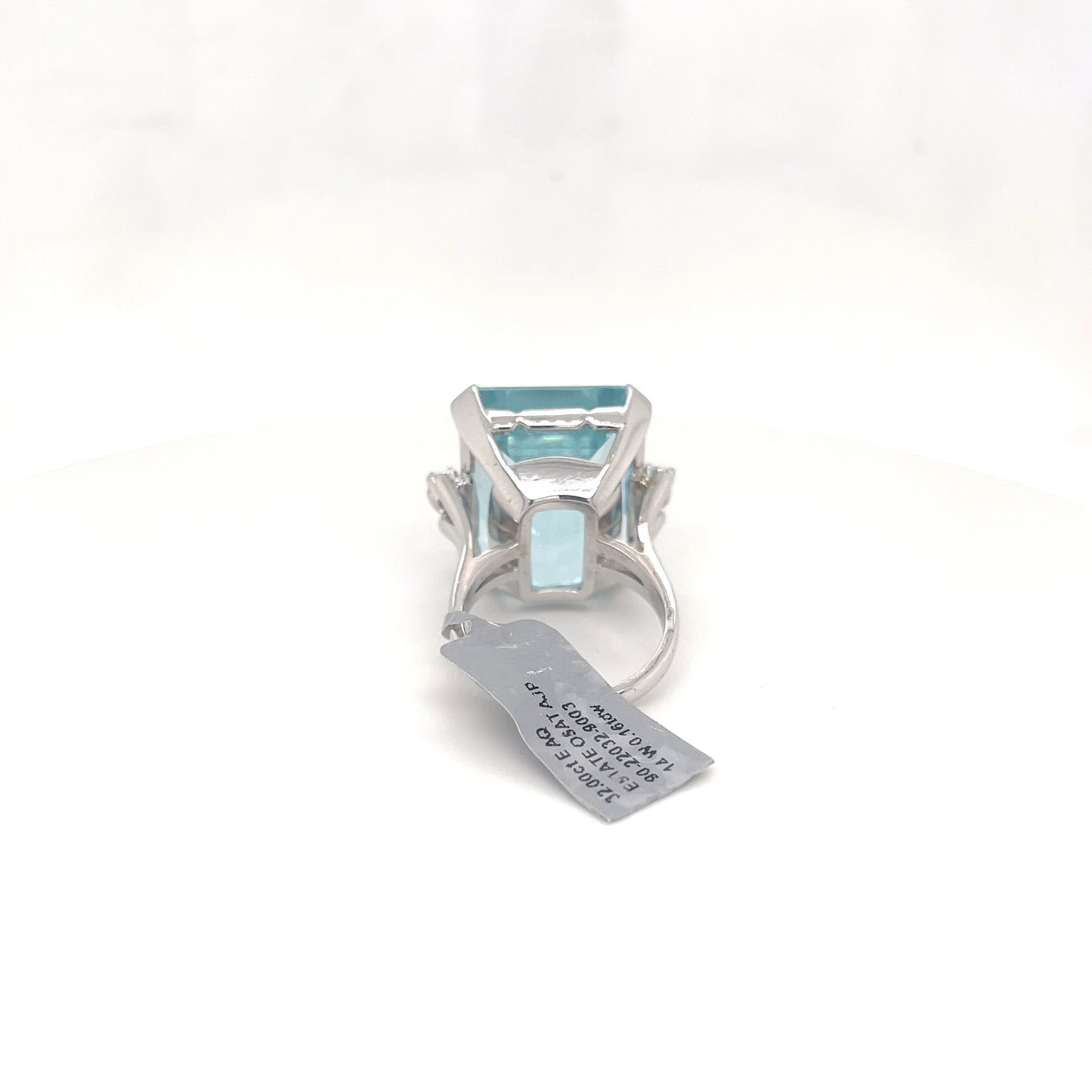 Aquamarine Solitaire Ring