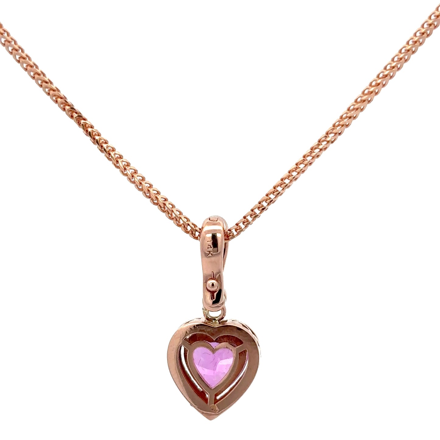 2.52 ct Natural Pink Sapphire | 0.34 ct Natural Diamonds | 14k Rose Gold