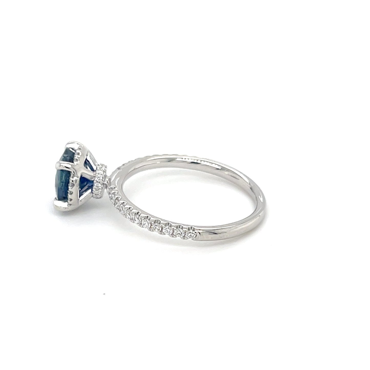 Round Sapphire Solitaire Ring