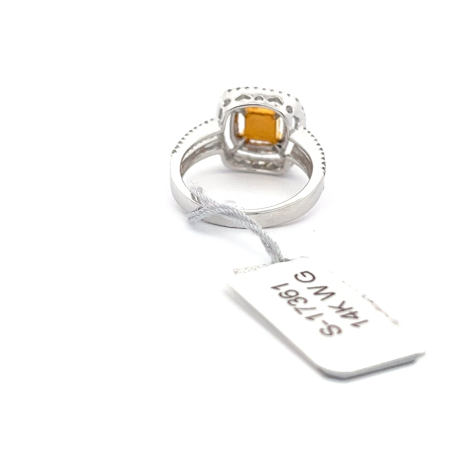 0.46 ct Natural Yellow Diamond Ring | 0.54 ct Side Diamonds | 14k YWG | 5.1 Gram