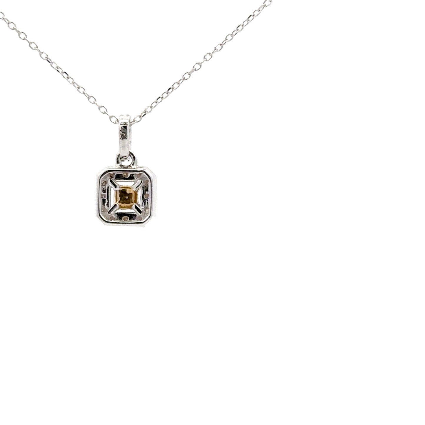0.16 ct Natural Yellow Diamonds | 0.21 ct Natural Diamonds | 14k Yellow/White Gold.