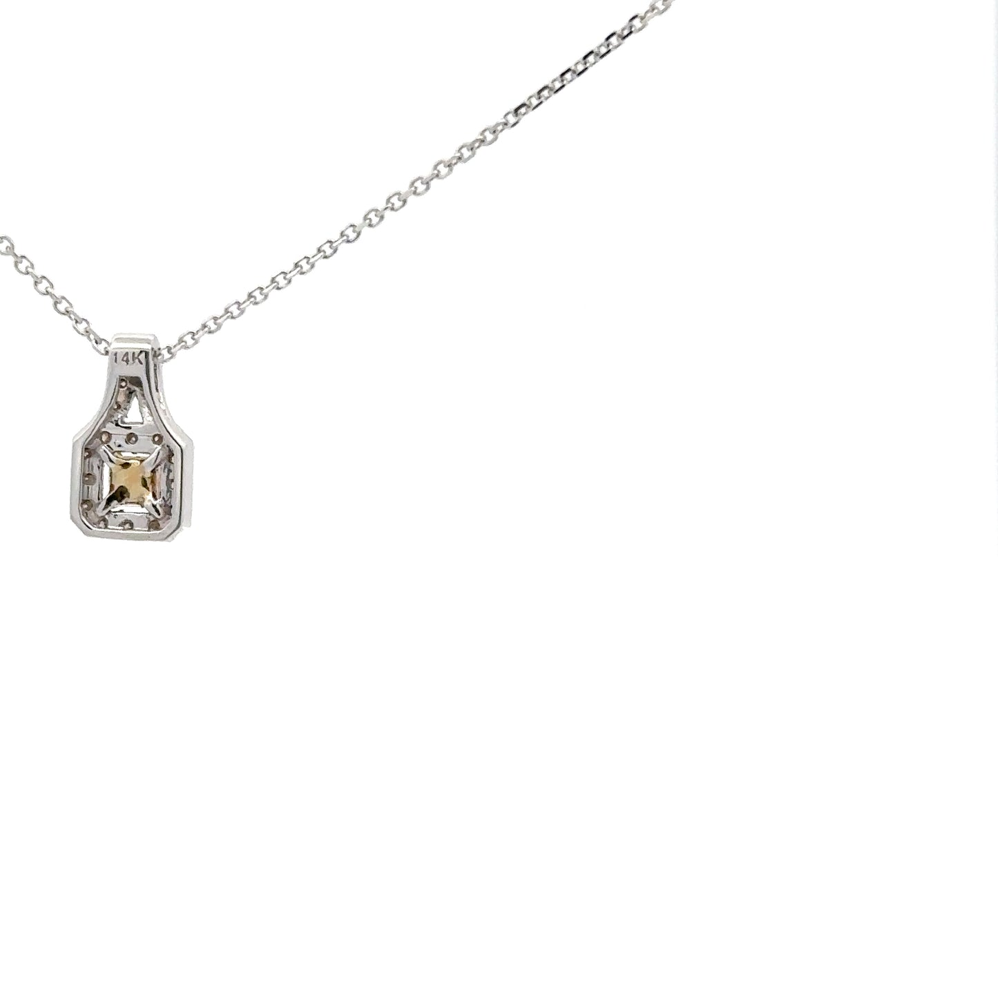 0.17 ct Natural Yellow Diamonds | 0.25 ct Natural Diamonds | 14k Yellow/White Gold.