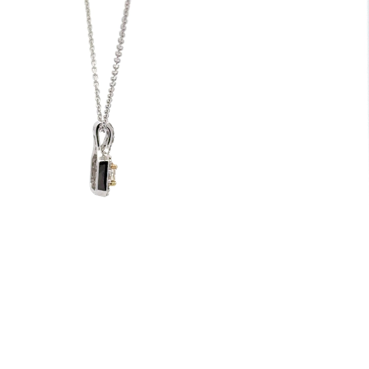 0.17 ct Natural Yellow Diamonds | 0.25 ct Natural Diamonds | 14k Yellow/White Gold.