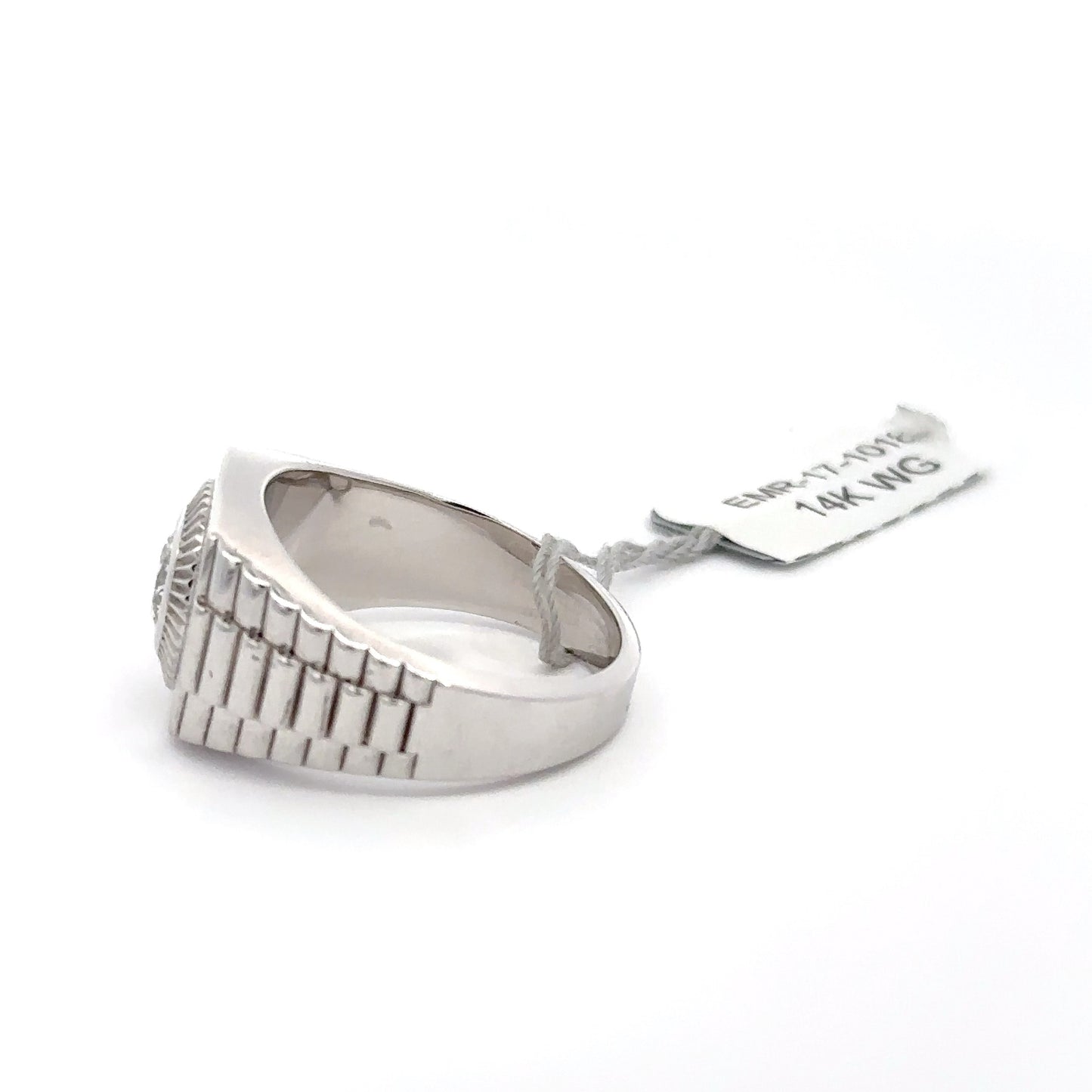 1.08 ct Lab-Grown Round Diamond | 14k YG | WG Men's Ring | 17.2 Grams.