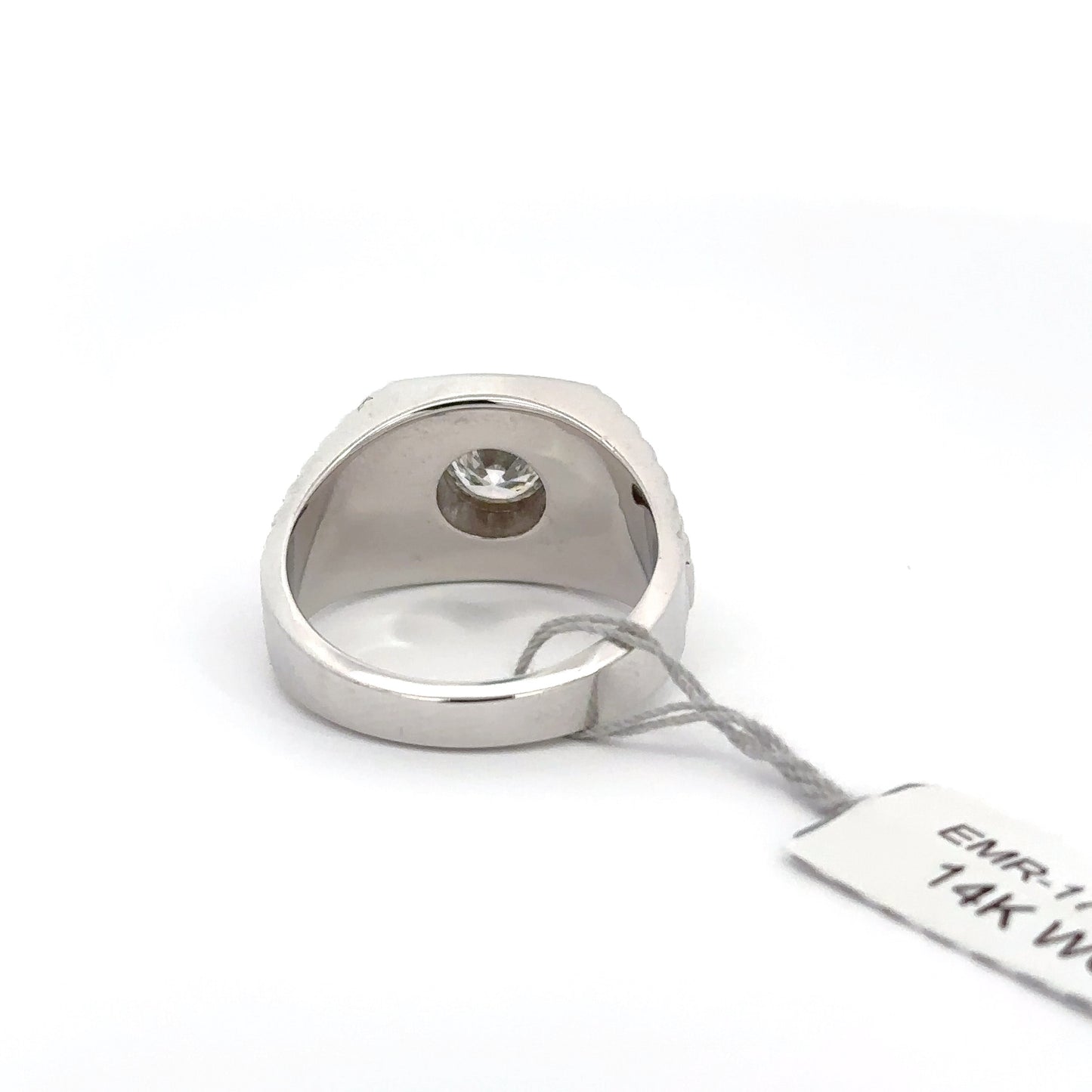 1.08 ct Lab-Grown Round Diamond | 14k YG | WG Men's Ring | 17.2 Grams.