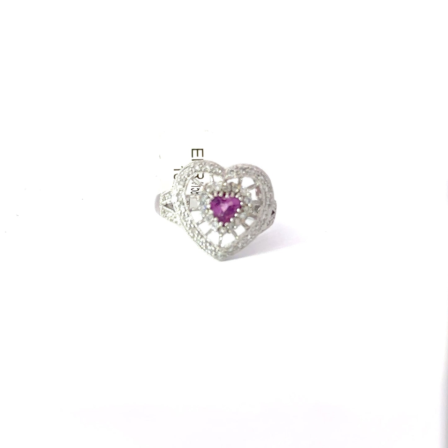 18K White Gold Ring.