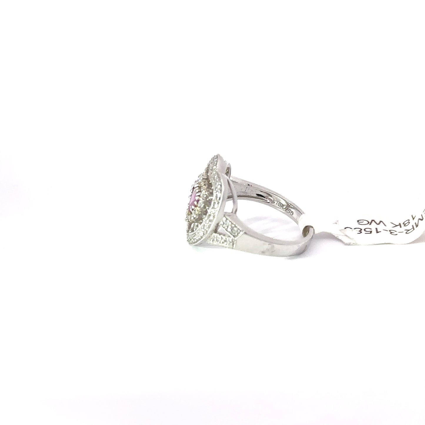 18K White Gold Ring.