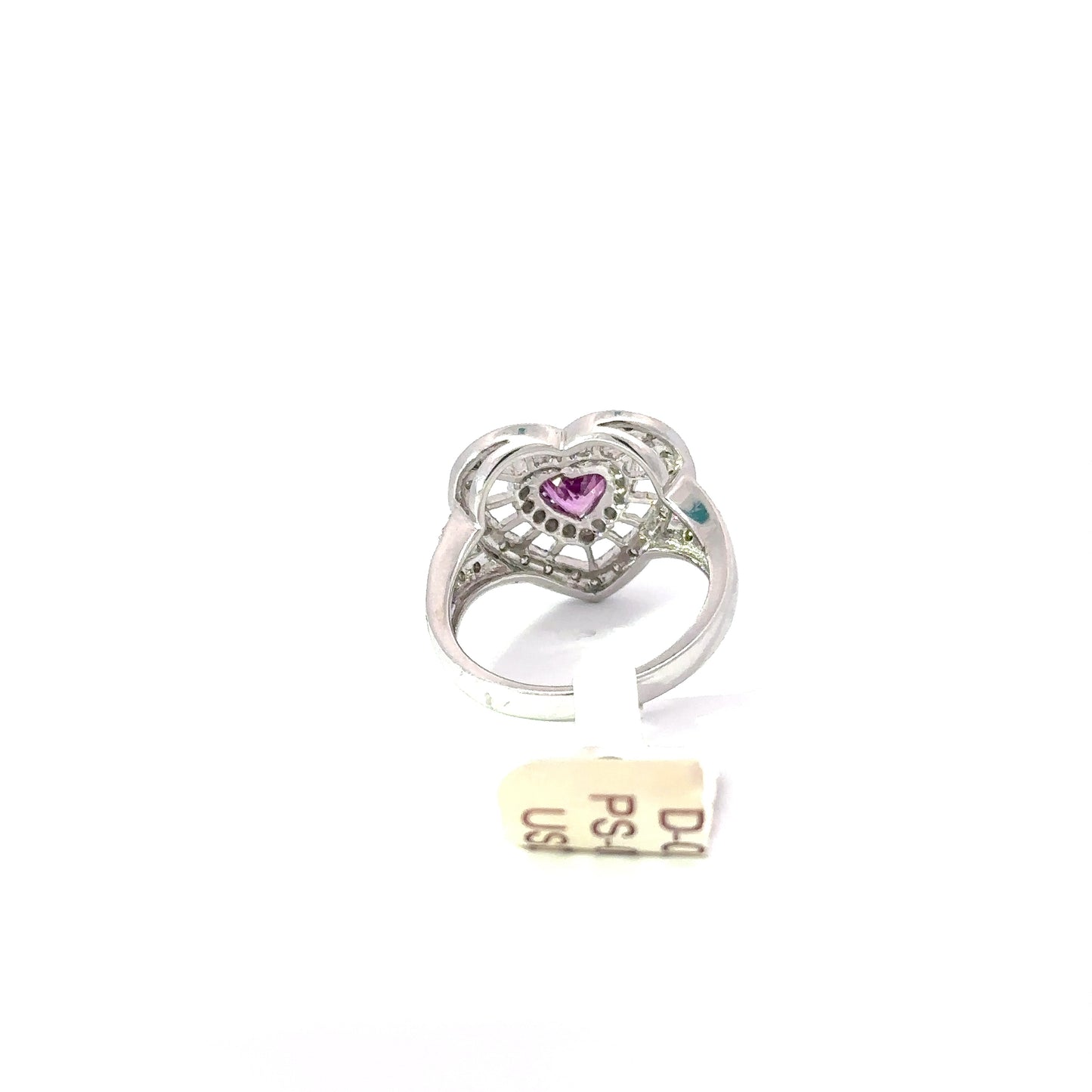 18K White Gold Ring.