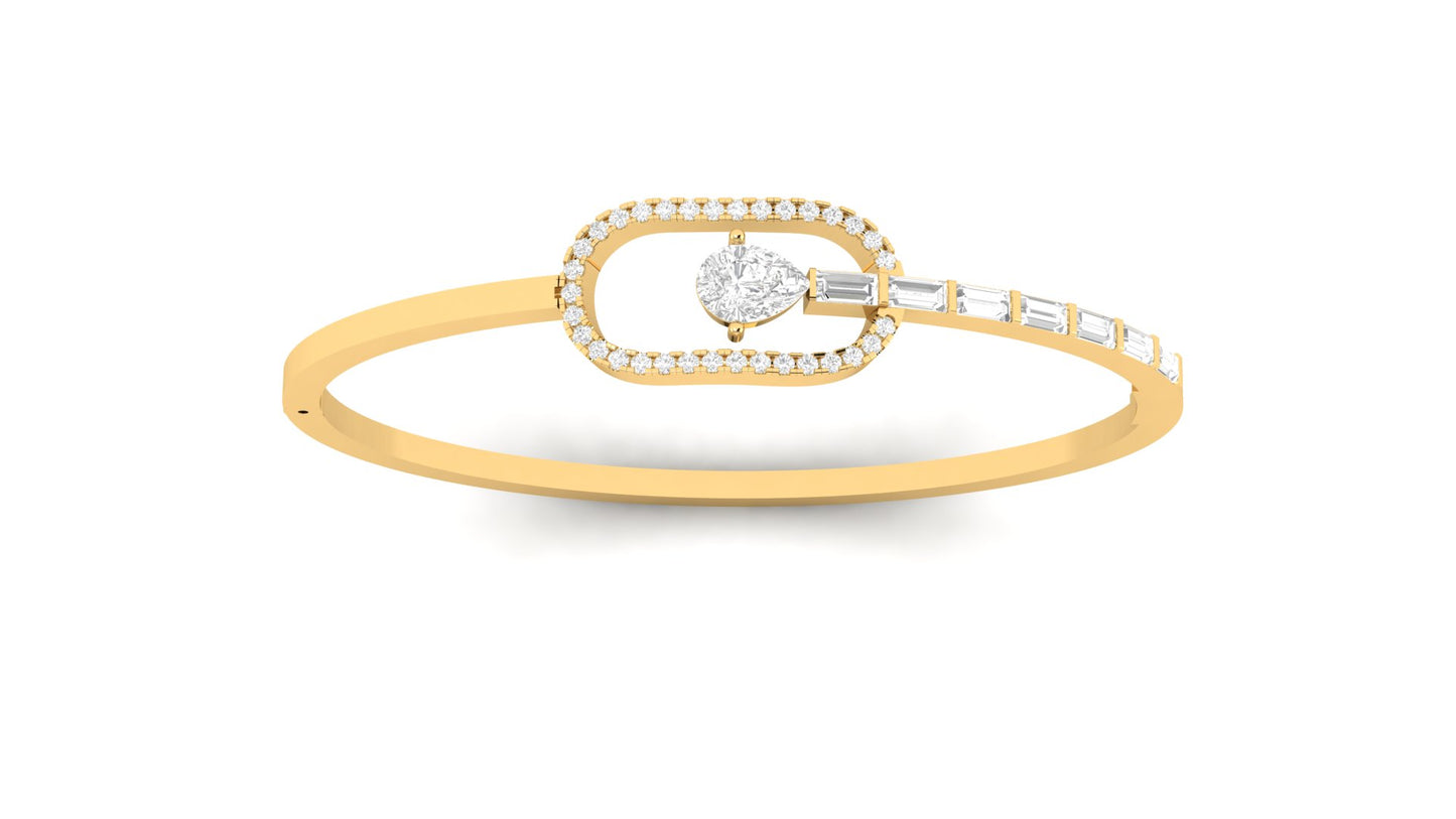 1.70 ctw Lab-Grown Diamonds | Designer Bangle.