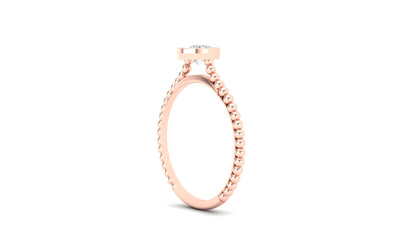 1.00 ct Round Cut Center Lab Grown Diamond | Color: E | Clarity: VVS | Designer Ring.