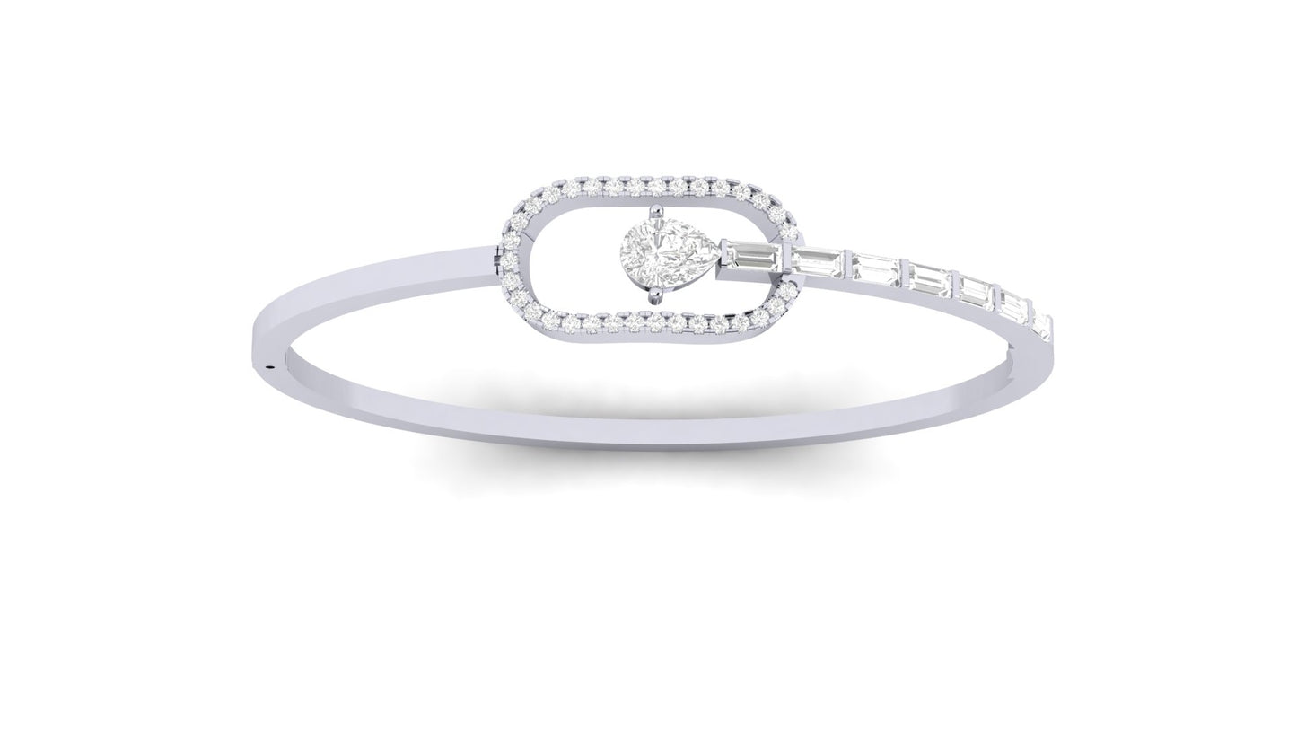 1.70 ctw Lab-Grown Diamonds | Designer Bangle.