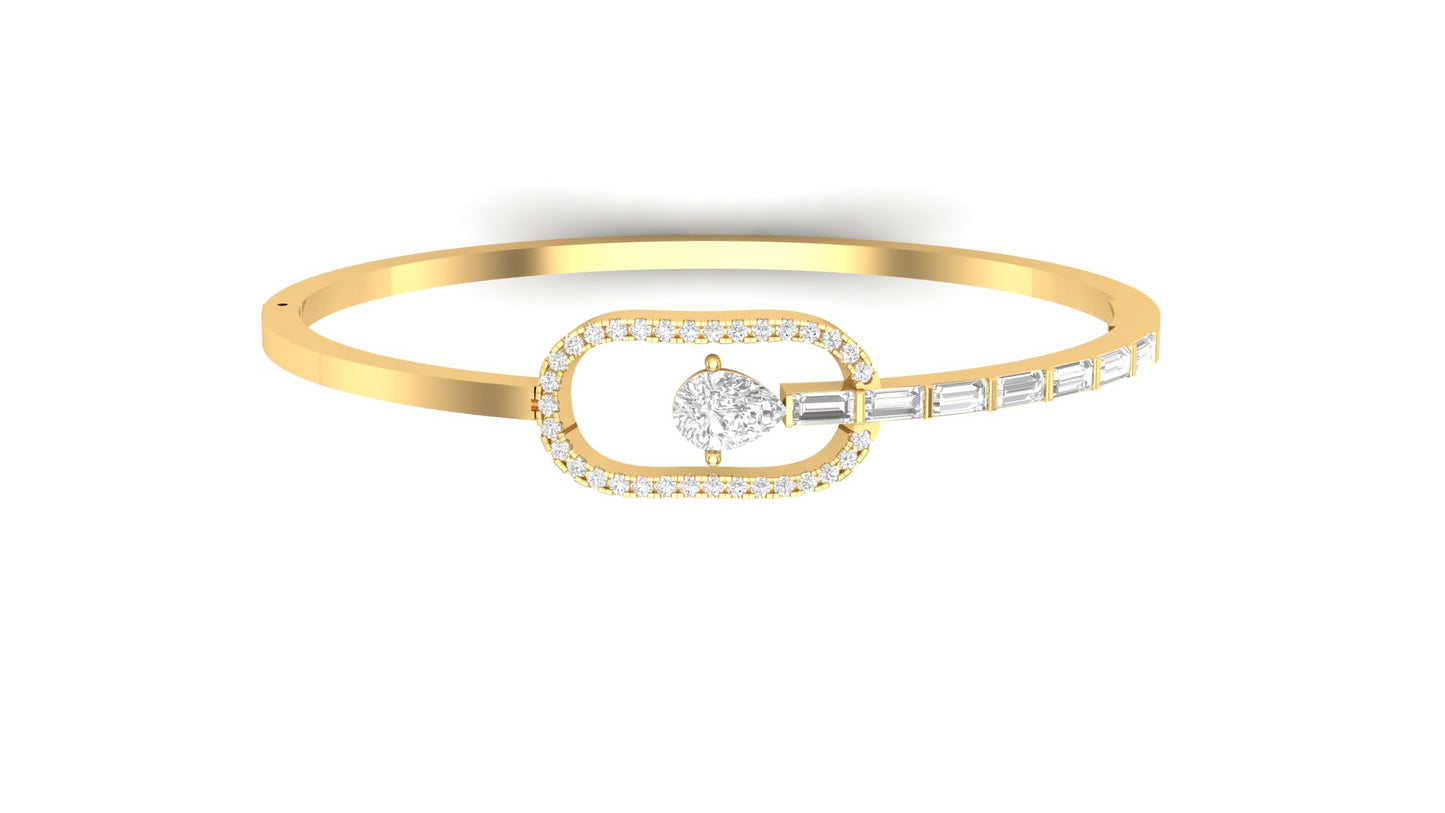 1.70 ctw Lab-Grown Diamonds | Designer Bangle.