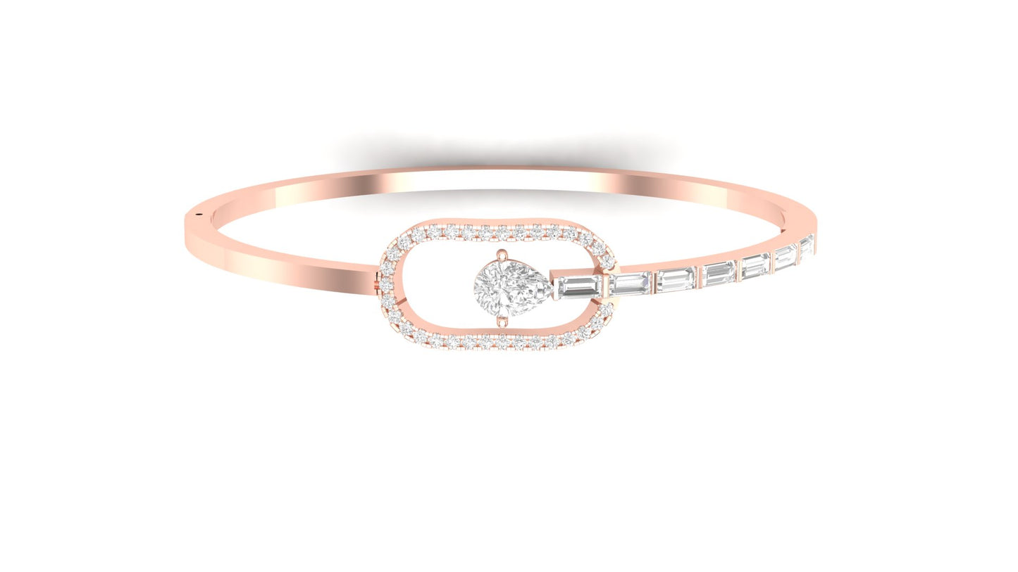 1.70 ctw Lab-Grown Diamonds | Designer Bangle.