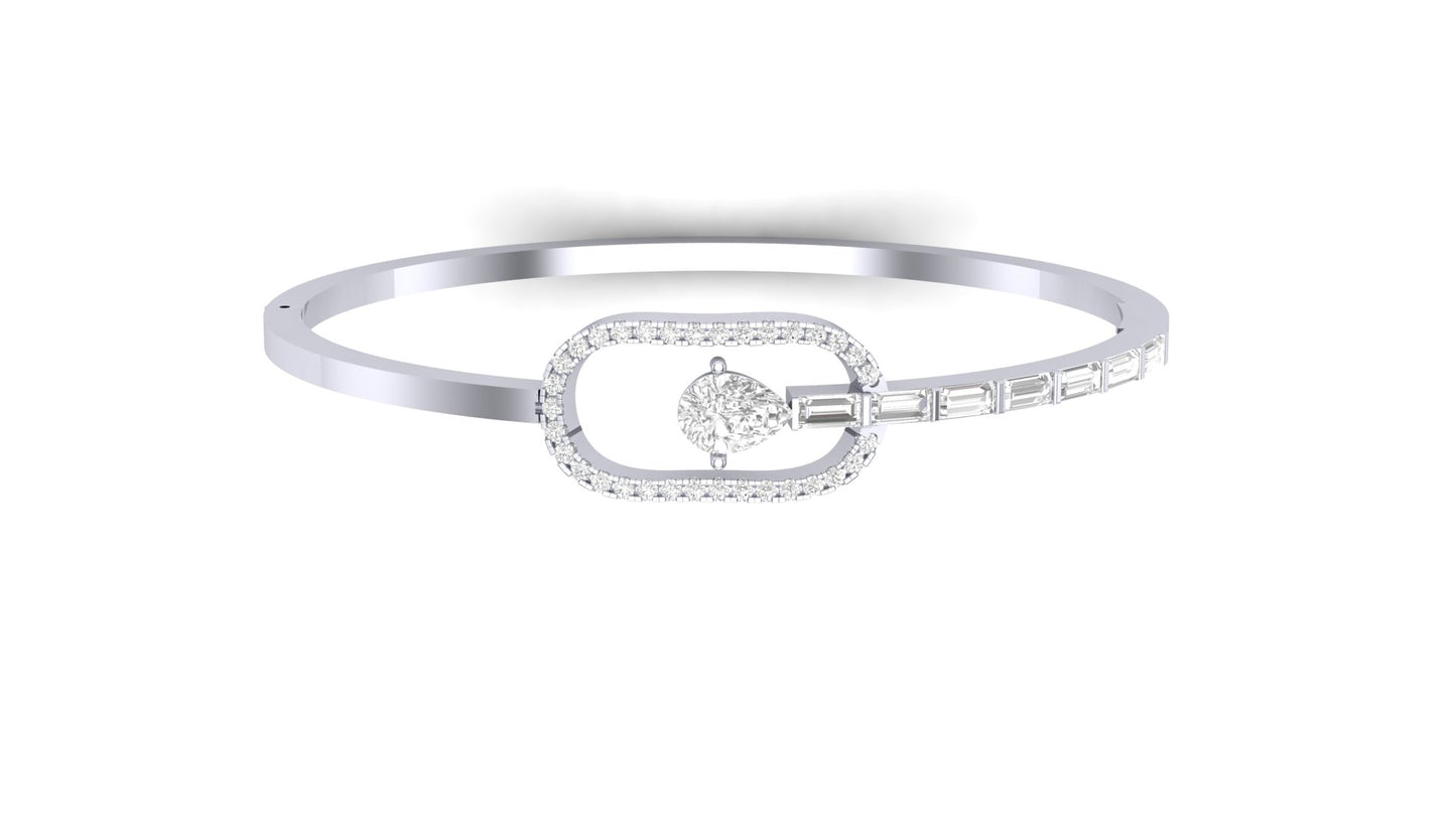1.70 ctw Lab-Grown Diamonds | Designer Bangle.