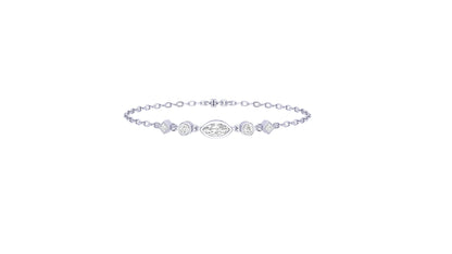 1.00 ctw Lab-Grown Diamonds | Designer Bracelet