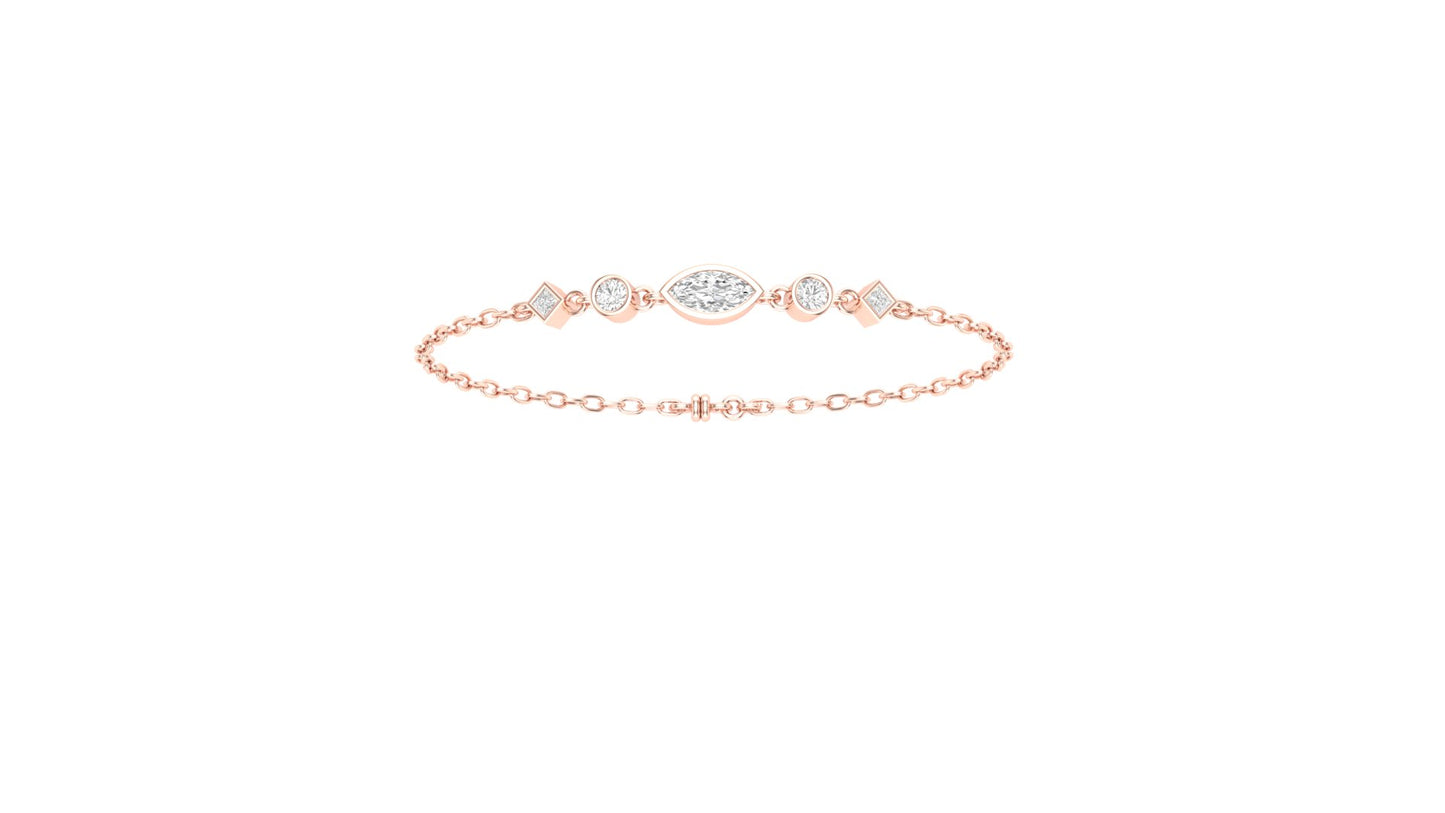 1.00 ctw Lab-Grown Diamonds | Designer Bracelet