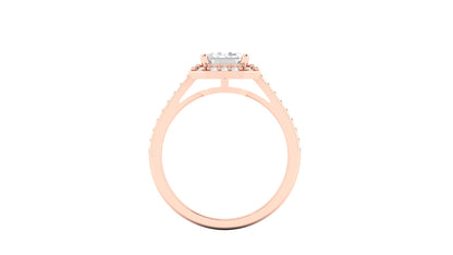 1.75 ct Emerald Cut Center Lab Grown Diamond | Color: E | Clarity: VVS | 0.25 ct Lab Grown Side Diamonds. | Designer Ring.
