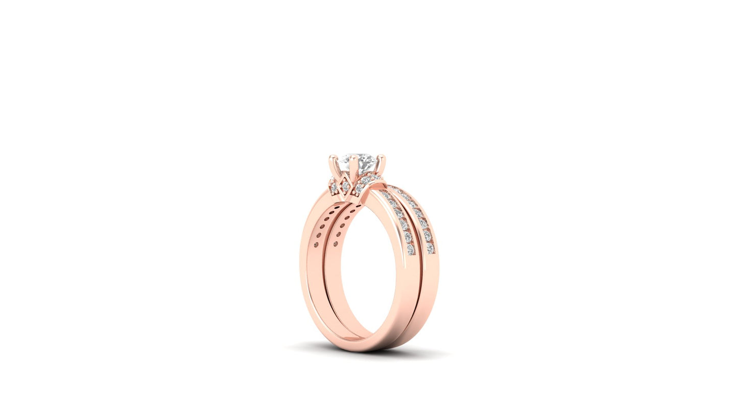 2.00 ctw Round Shape Lab Grown Diamonds | Designer Ring.
