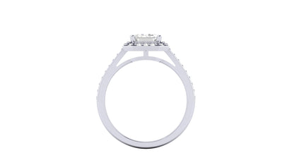 1.75 ct Emerald Cut Center Lab Grown Diamond | Color: E | Clarity: VVS | 0.25 ct Lab Grown Side Diamonds. | Designer Ring.