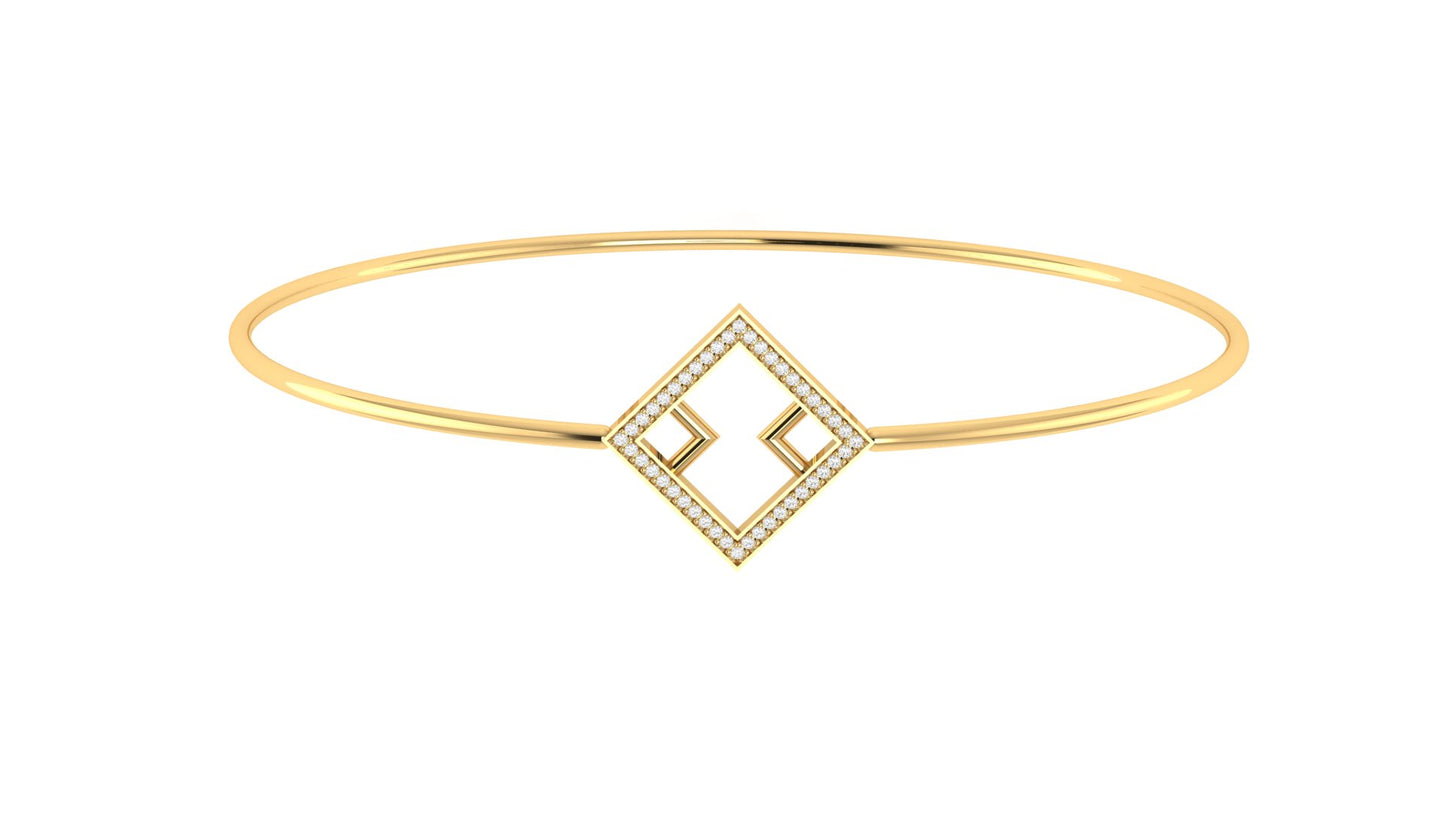 0.35 ctw Lab-Grown Diamond | Designer Bangle.