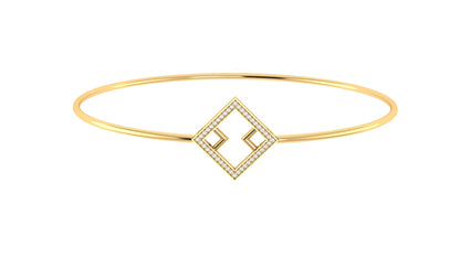 0.35 ctw Lab-Grown Diamond | Designer Bangle.
