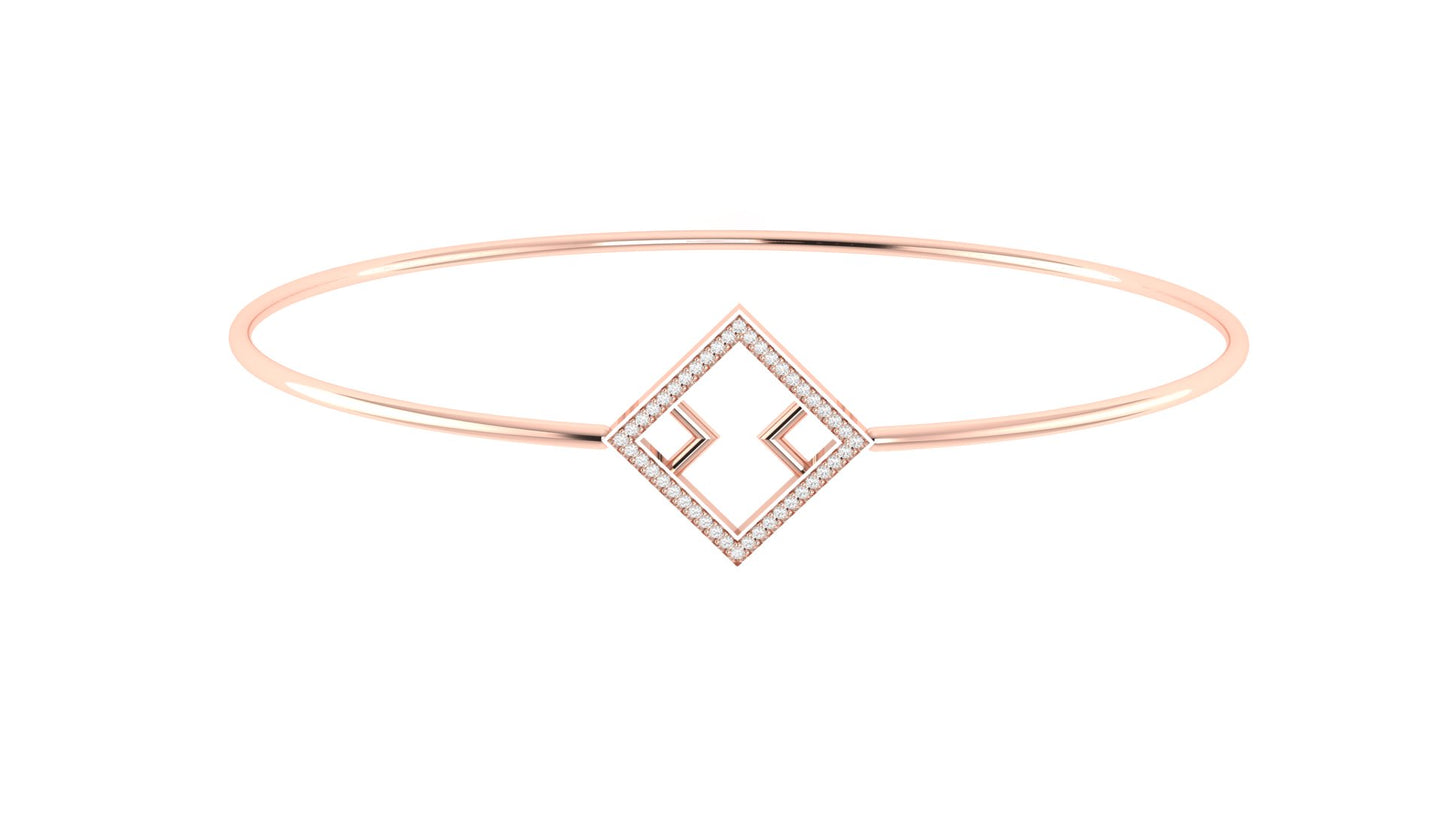 0.35 ctw Lab-Grown Diamond | Designer Bangle.