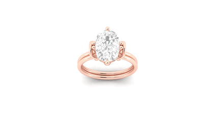 3.00 ct Old Mine Lab-Grown Cushion Cut Diamond | Solitaire Designer Ring.