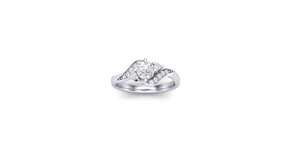 1.00 ctw Round Shape Lab Grown Diamonds | Designer Ring.