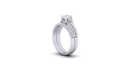 1.50 ctw Round Shape Lab Grown Diamonds | Designer Ring.