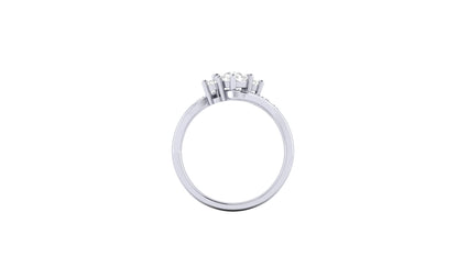 1.00 ctw Round Shape Lab Grown Diamonds | Designer Ring.