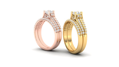 1.50 ctw Round Shape Lab Grown Diamonds | Designer Ring.