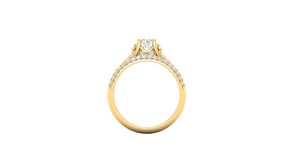 1.50 ctw Round Shape Lab Grown Diamonds | Designer Ring.