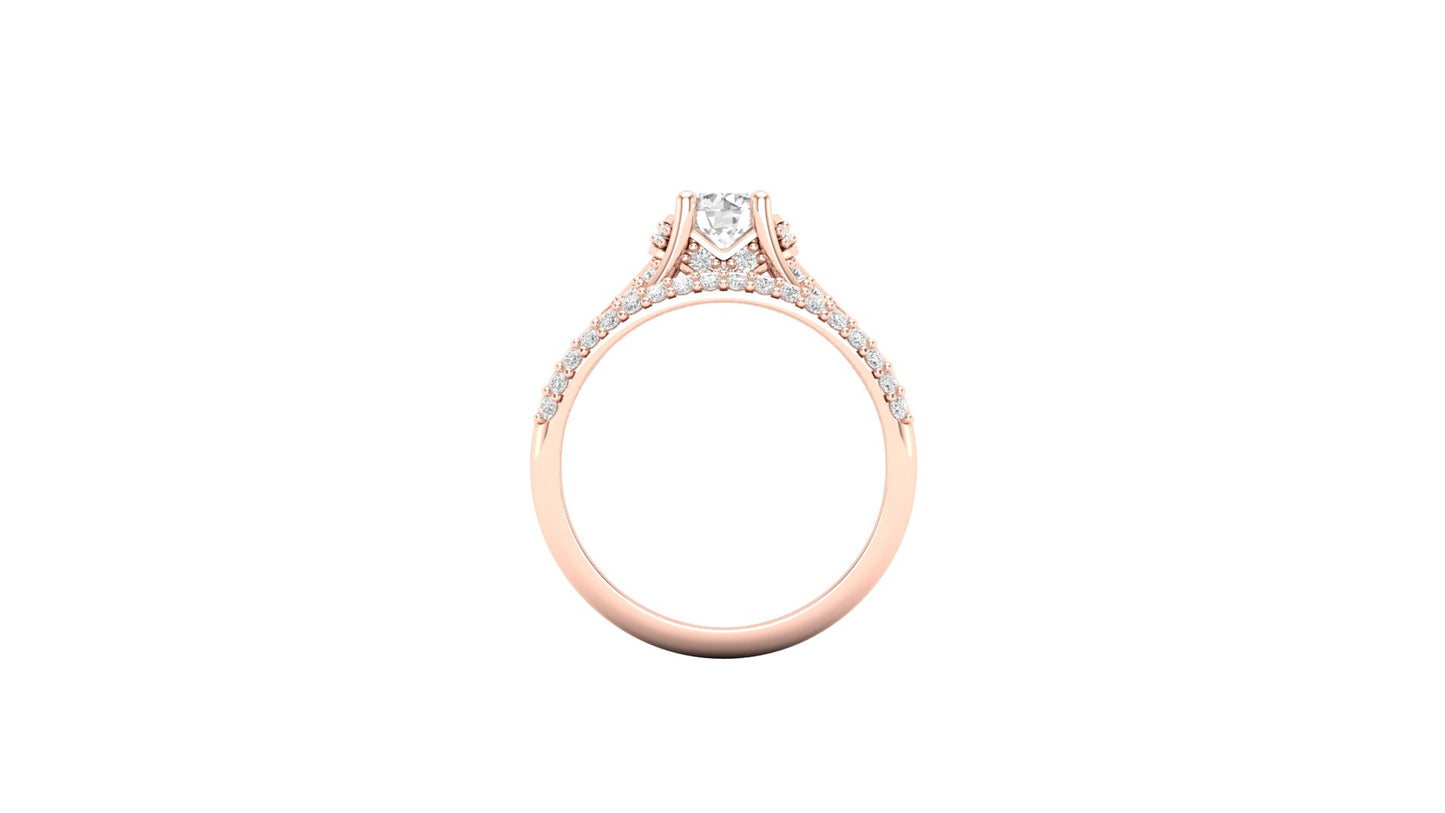 1.50 ctw Round Shape Lab Grown Diamonds | Designer Ring.