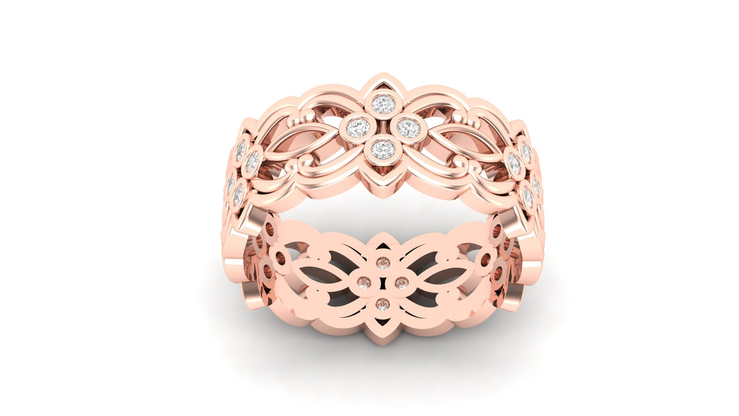 0.20 ctw Lab-Grown Diamonds | 7 Gram | Designer Band.