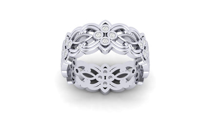 0.20 ctw Lab-Grown Diamonds | 7 Gram | Designer Band.