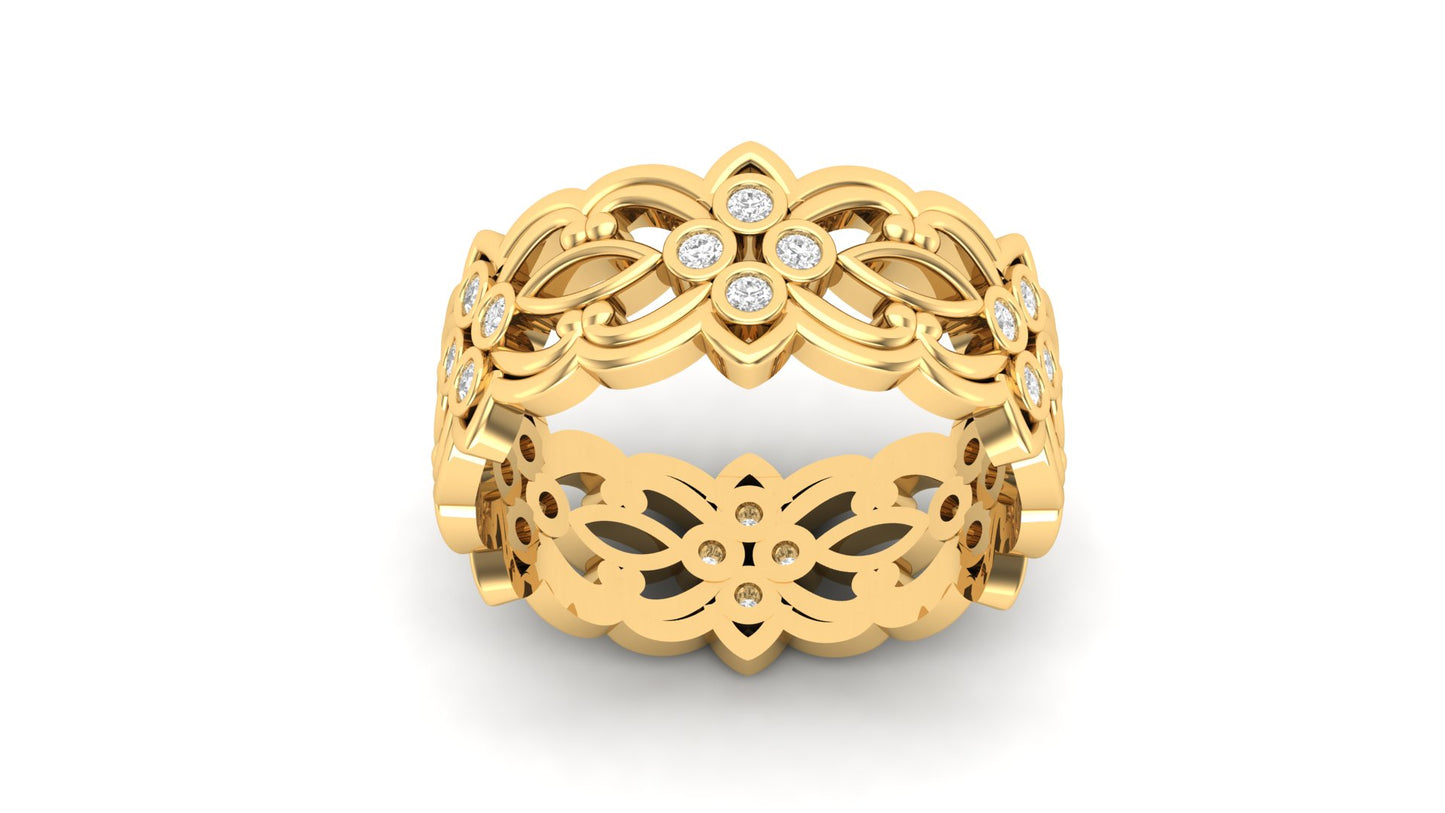 0.20 ctw Lab-Grown Diamonds | 7 Gram | Designer Band.