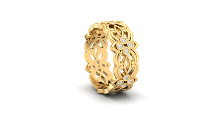 0.20 ctw Lab-Grown Diamonds | 7 Gram | Designer Band.