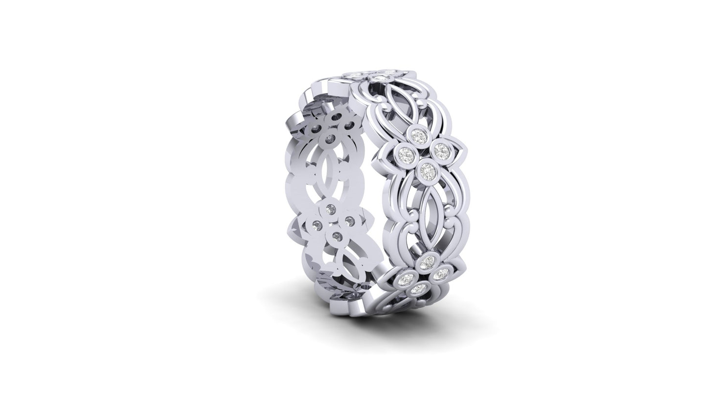 0.20 ctw Lab-Grown Diamonds | 7 Gram | Designer Band.