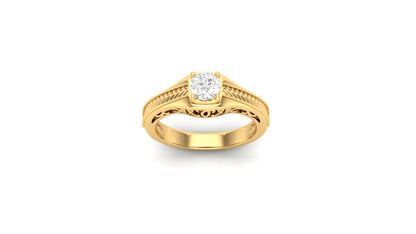 0.50 ctw Round Center Lab Grown Diamond | Color: E | Clarity: VVS | Designer Ring.