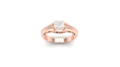 0.50 ctw Round Center Lab Grown Diamond | Color: E | Clarity: VVS | Designer Ring.